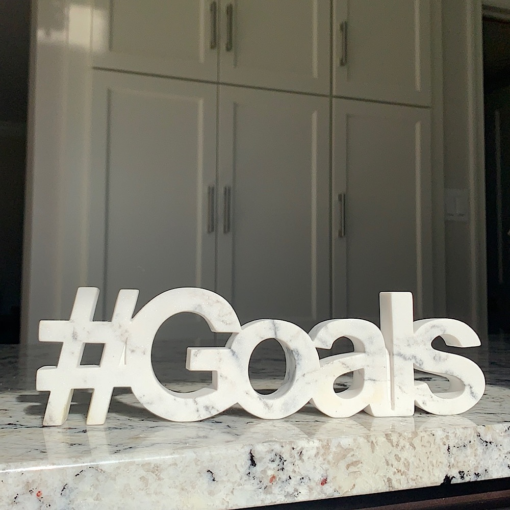 #Goals Marble Decoration